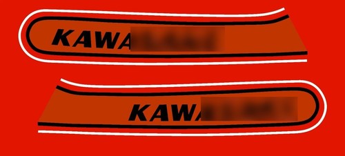 1974 kawasaki tank decal - kawasaki, -tank