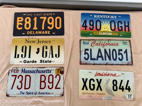 Lot plaques usa décorative - plaques,