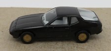 rare HERPA HO 1/87 PORSCHE 924 BLACK grey interior gold wheels #2002 no box