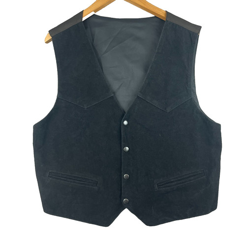 Gilet homme noir cuir - gilet, l