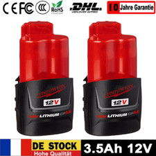 2x BATTERIE 12V pour Milwaukee