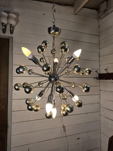 Lustre spoutnik métal - lustre,
