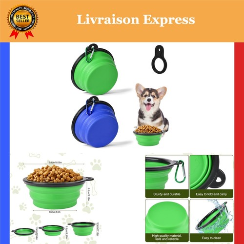 Gamelle chien pliable portable - pliable,