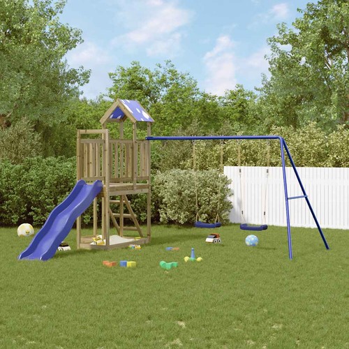 Aire jeux extérieur bois - d'extérieur,