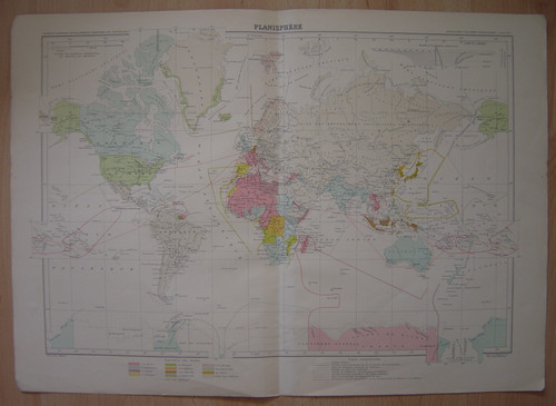 Très grande carte c1930 - très,