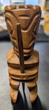 Tiki Wooden Statue 7"