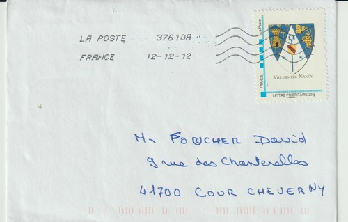 Timbre poste villers les - poste,