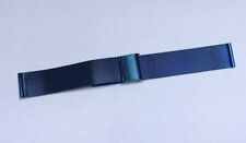 BRACELET MONTRE MÉTAL 18mm Bleu..  Stainless Steel