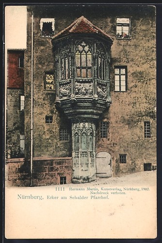 Carte postale nuremberg baie - carte, nuremberg,