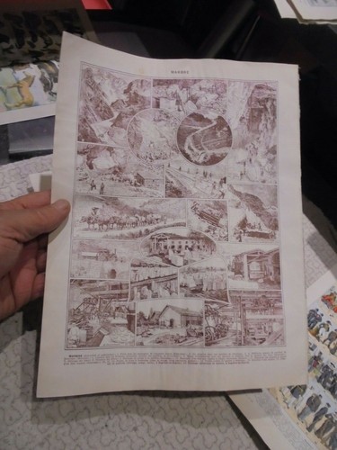 Ancienne gravure pédagogique - ancienne,
