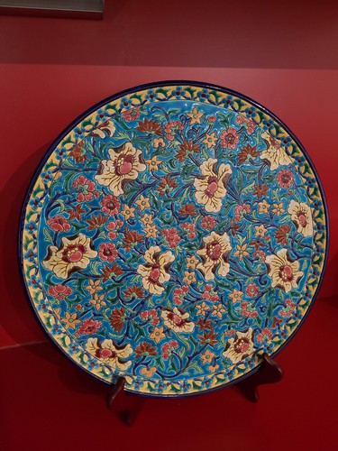 Large dish plate emaux - large,