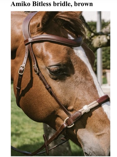 Amiko bitless bridle with - amiko,