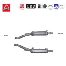 Filtre à particules en carbure de silicium Filtre à particules diesel DPF pour J