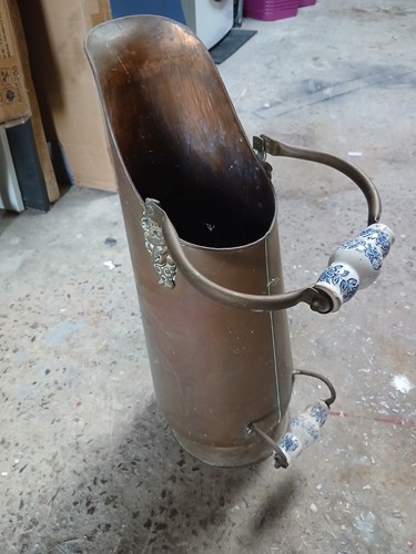 Porte parapluie ancien seau - porte-parapluie,