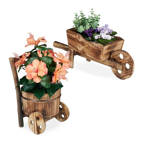 Brouette plantes vintage - brouette, à