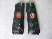 Gorgeous Black Pearl Resin Grip For Colt 1911 FULL SIZE Kimber Ruger Free Ship!