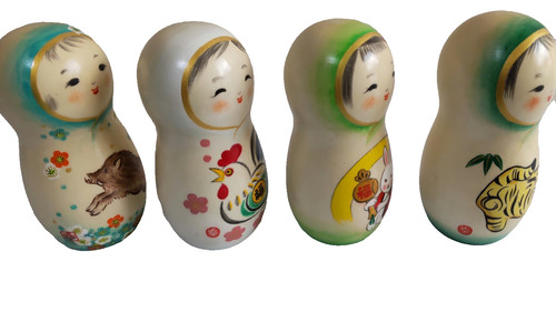 Lot poupées japonaises - de,