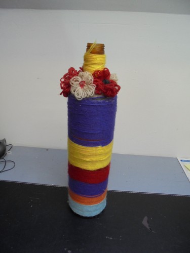Bouteille verre laine - verre, et