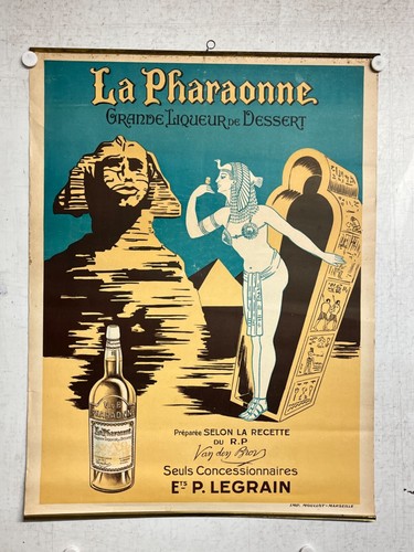 Rare affiche ancienne liqueur