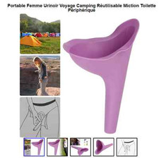 Portable Toilettes Urinoir réutilisable Fille Femme Voyage Camping souple CL 03