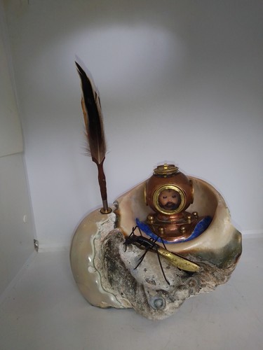Ancien encrier artisanal - ancien,