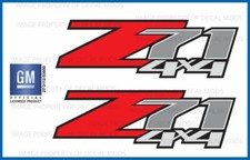 ? 2 - Z71 4x4 F Chevy 07-13 Decal Sticker Parts for Silverado GMC Sierra truck 