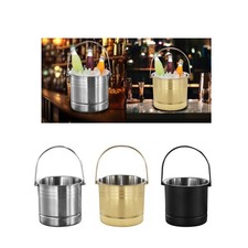 Seau à glace avec poignée bière boit un bac à glace pour cocktail vacances