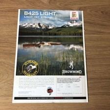 GUNS112 MAGAZINE ADVERT 12X9 BROWNING B425 LIGHT – LIGHT & STRONG
