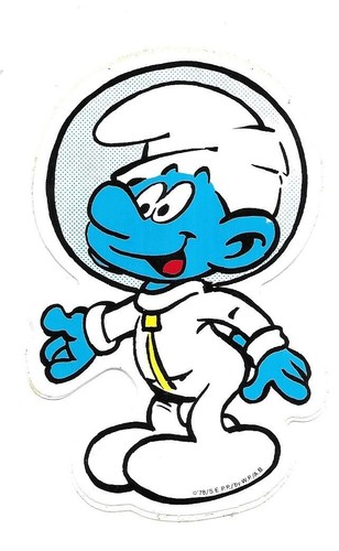 Sticker smurf comic - sticker,
