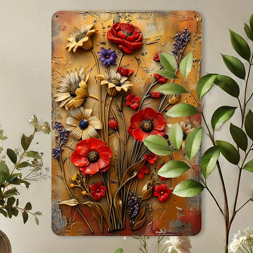 Vintage floral metal - floral,