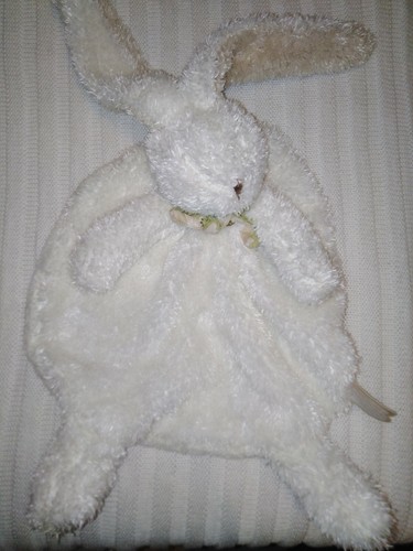 Doudou plat lapin avec foulard - doudou,