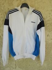 Veste ADIDAS CHALLENGER blanc vintage années 80 jacket giacca jacke 174 M