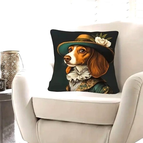 Housse coussin chien - coussin,