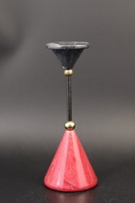 Memphis Design 1980 Christian de Beaumont Stone Marble & Bronze Candle Holder  