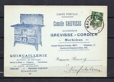 BELGIUM - Nice advertising card of the hardware store GREVISSE in MARBEHAN 1935