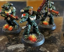 Space Marines Primaris Intercessors X 5 Painted Warhammer 40k GW Dark Angels 