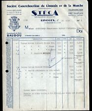 LIMOGES (87) FACTORY OF SHOES & BOOTS / RUBBER BAUDOU "STECA" 1953