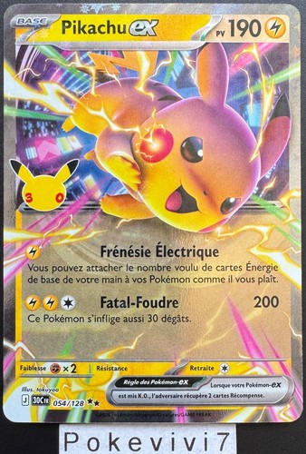 Carte pokemon pikachu - carte, 054/128