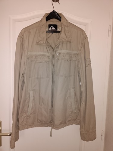 Blouson toile beige - blouson,