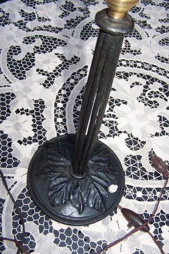 Ancien grand pied lampe - grand,