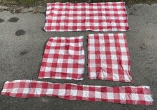 Tissu Coupon Ancien a Carreau