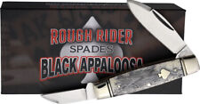 RR2488 Couteau Rough Ryder Black Appaloosa Senator 2 Lames Acier 440 Manche Os
