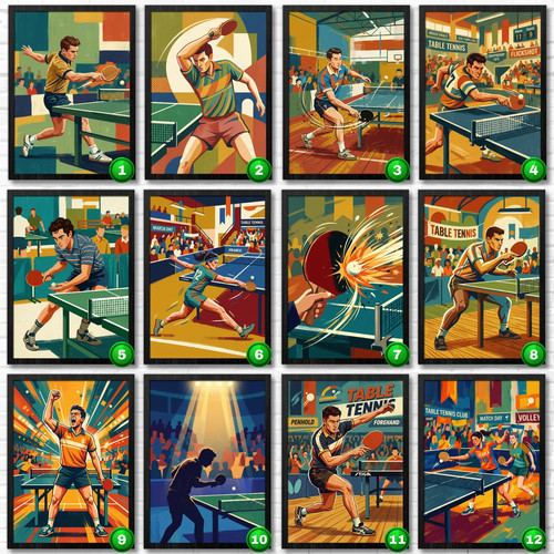 Poster affiche ping pong - affiche,