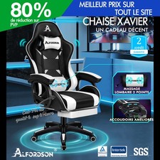 ALFORDSON Chaise Gaming avec