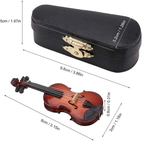 Violon miniature 8cm bois - violon,