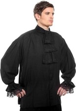 Chemise médiévale pirate Renaissance poète cosplay costume chemise coloniale