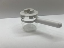 Krups Expresso 963B Mini Glass 4 Cup Pot Plus Lid - White - Replacement Parts