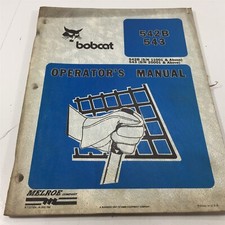 Genuine 1989 Bobcat 542B 543 Operators Manual 6720184