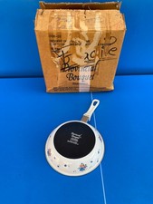 Poêle Casserole Tôle vintage Provincial Bouquet 1987 JMP STONEWARE Neuve