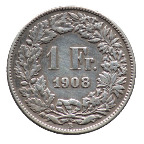 Franc 1908 suisse - 1908, /